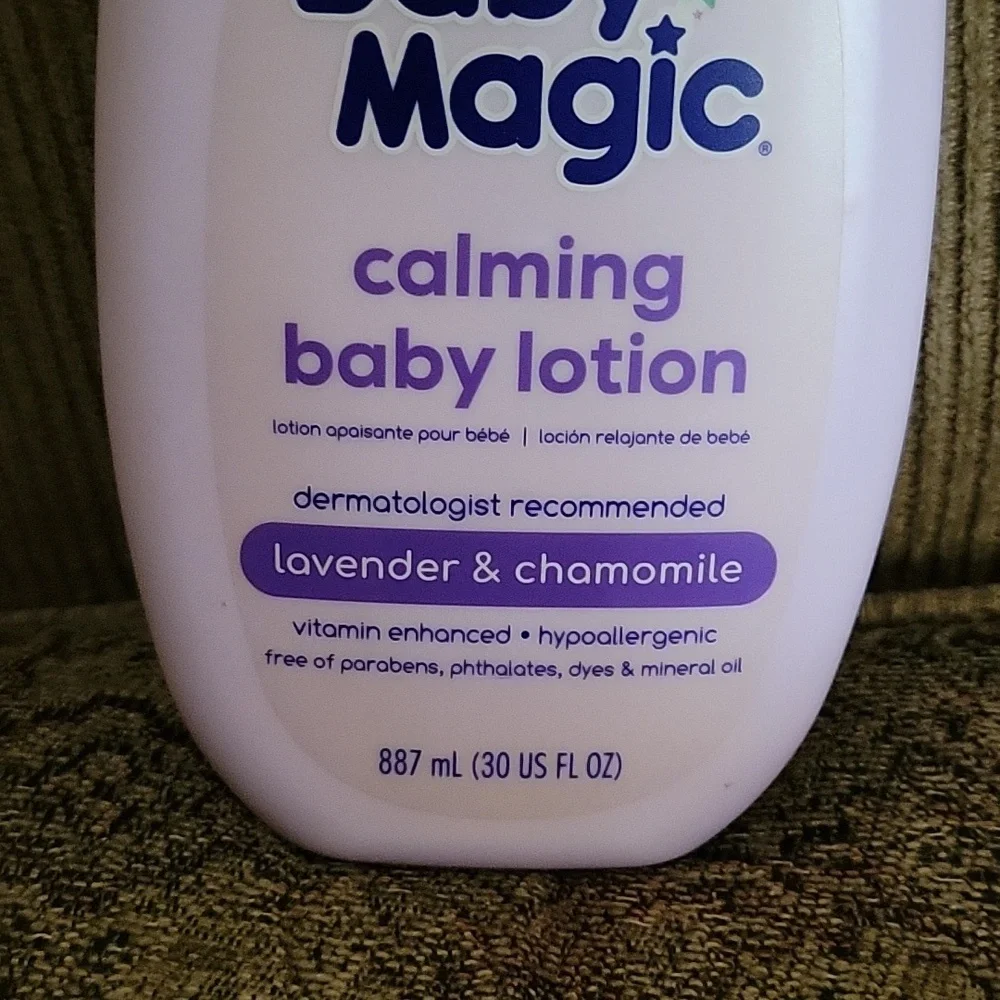 Baby Magic w/pump, Calming Baby Lotion Real Lavender & Chamomile, 30oz